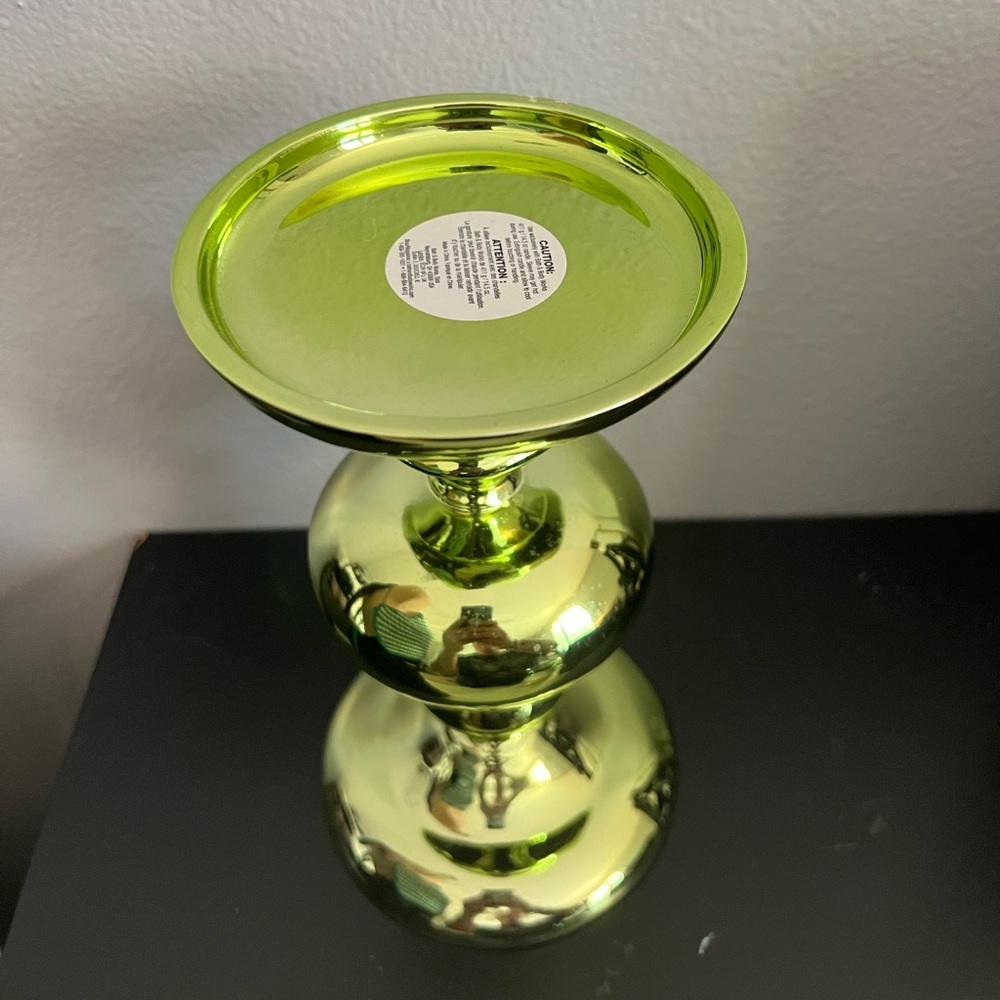 Bath and Bodyworks Elegant Green 3-wick Candle Holder - Picture 2 of 7